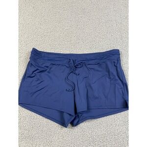 Tropical Escape Plus Size 14 Swim Shorts swimsuit bottoms blue